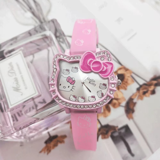 Hello Kitty dječji sat rozi